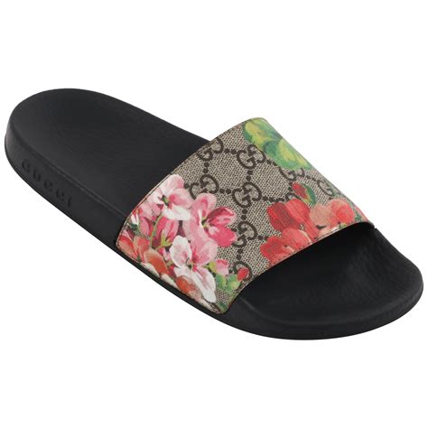 gucci floral slide|gucci floral slides size 8.